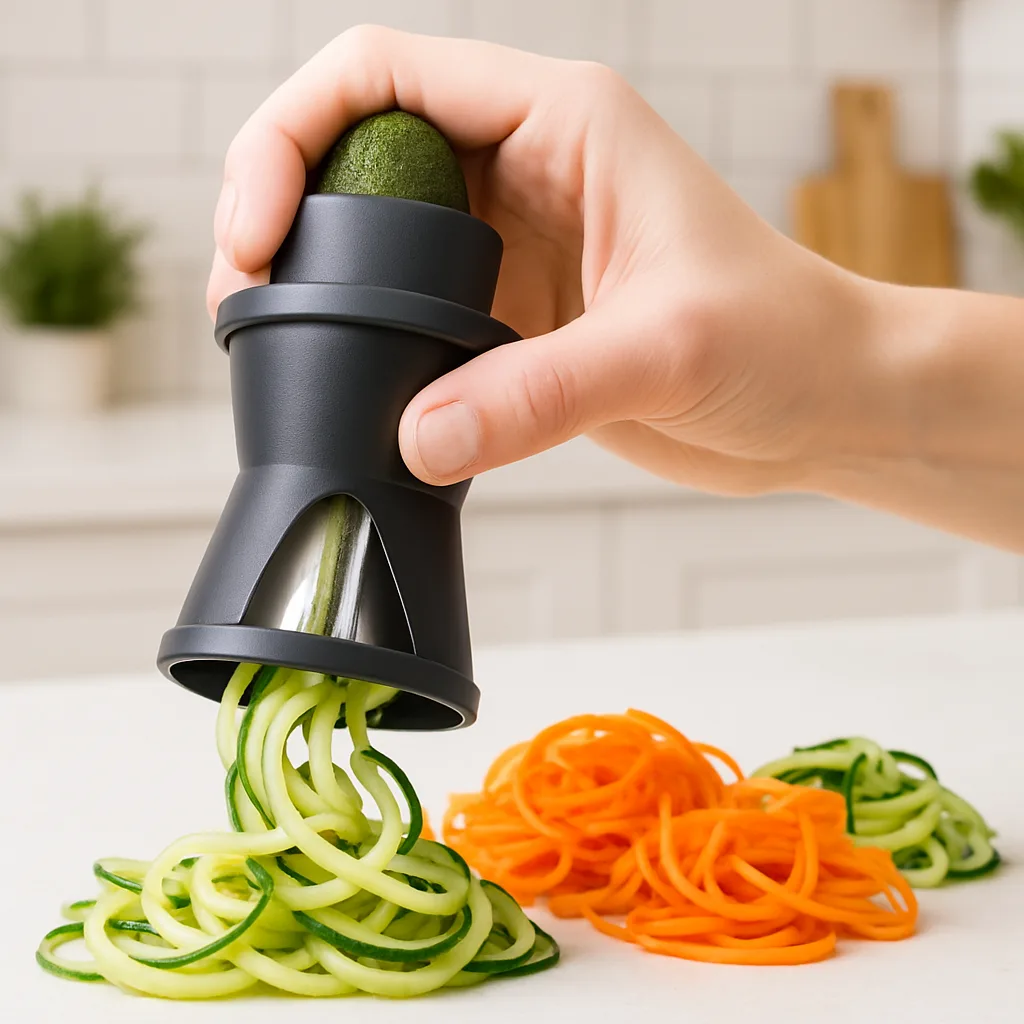 Cortador de verduras en espiral manual