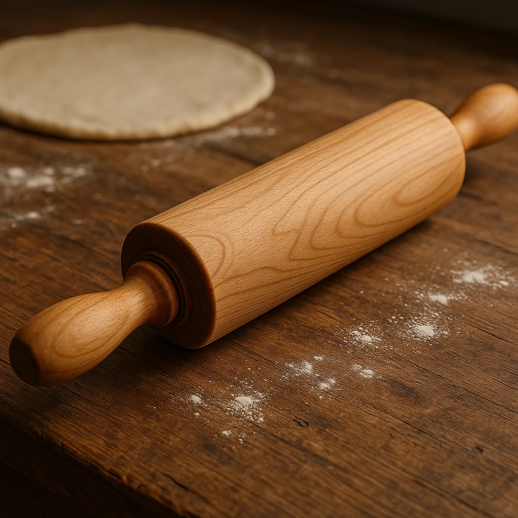 Rodillo de repostería de madera